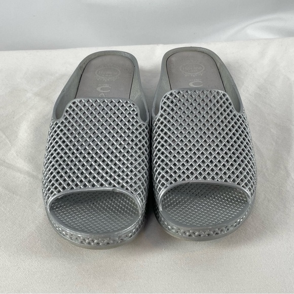 Jeffrey Campbell Fling 2 Slides in Silver Size 7 - Picture 4 of 8